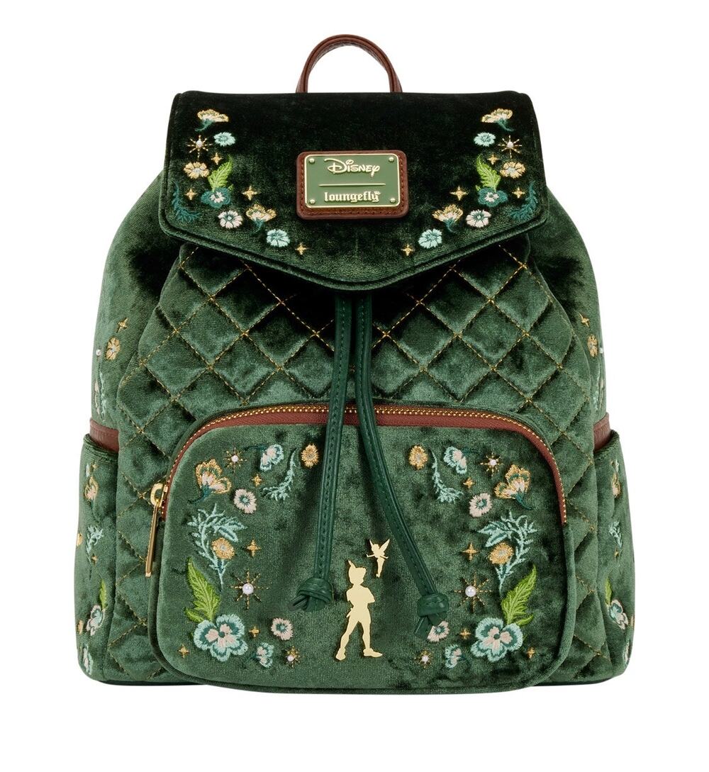 Loungefly Peter Pan Exclusive Quilted Mini Backpack NWT